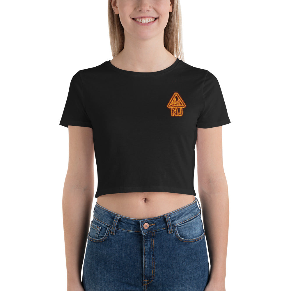 NJ Cannabis Alert Flame Crop Tee