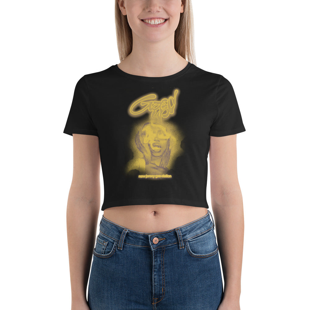 Gasd Up Smoke Face Crop Tee