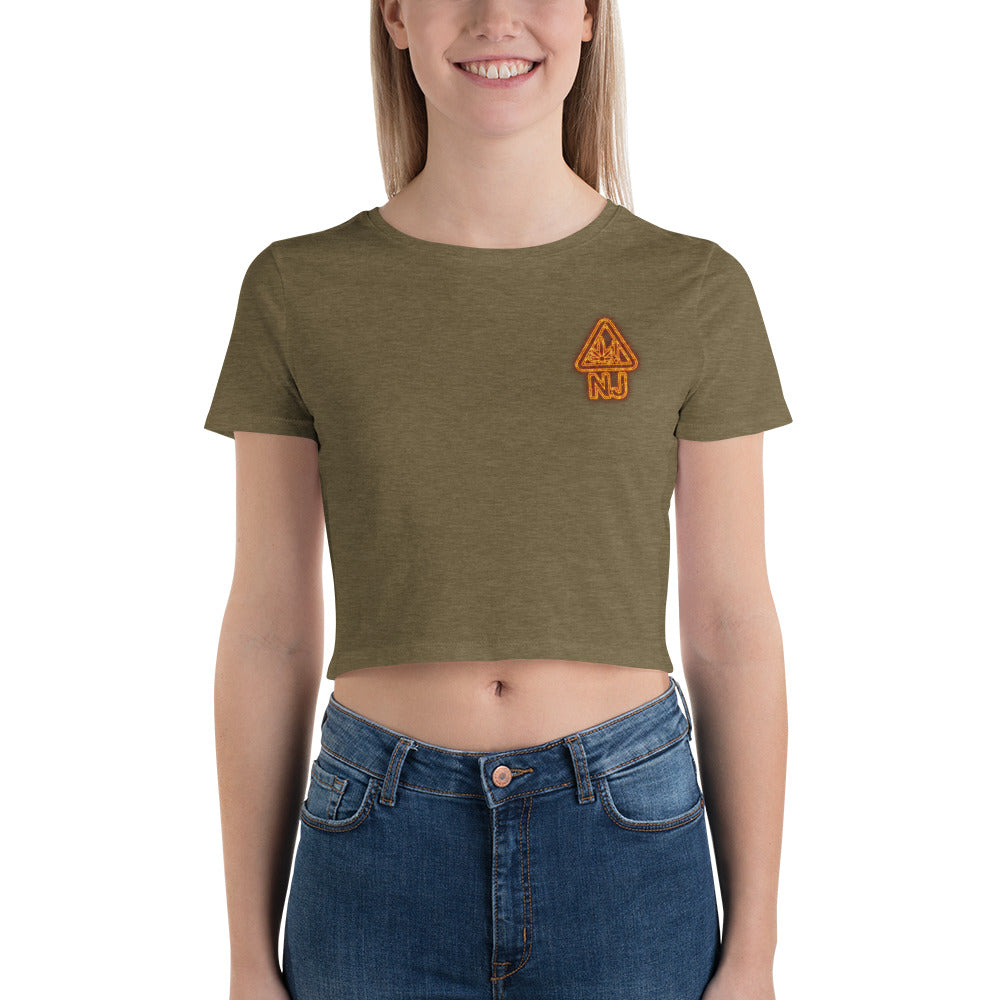 NJ Cannabis Alert Flame Crop Tee