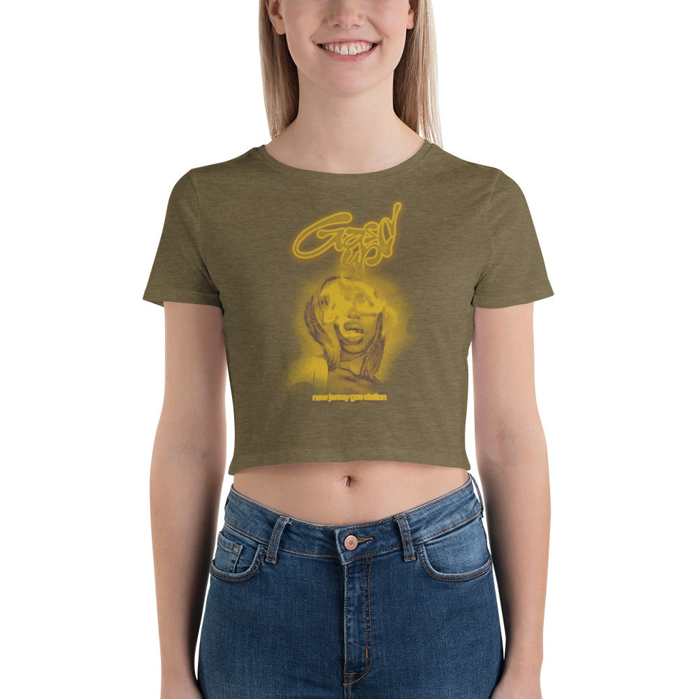 Gasd Up Smoke Face Crop Tee