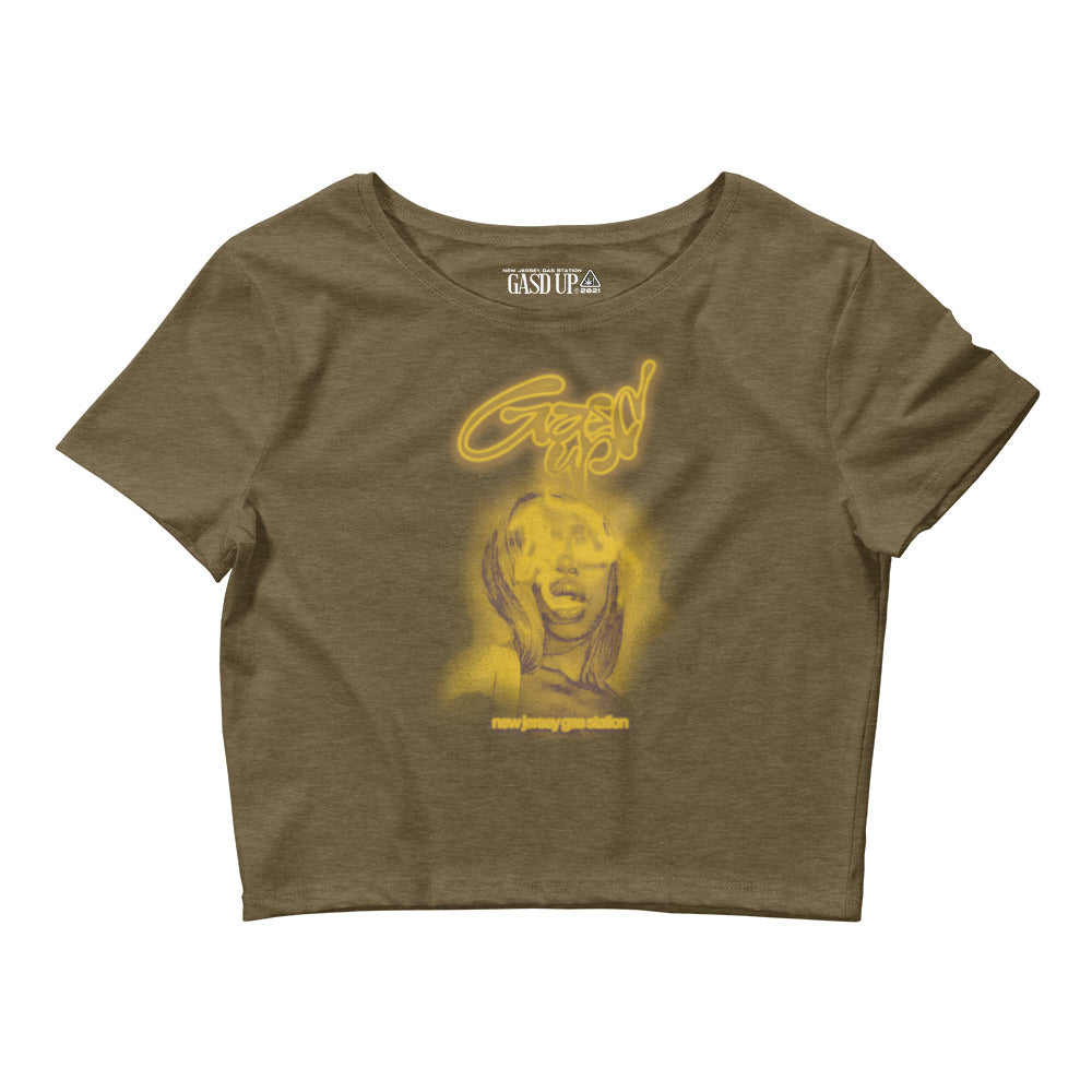 Gasd Up Smoke Face Crop Tee