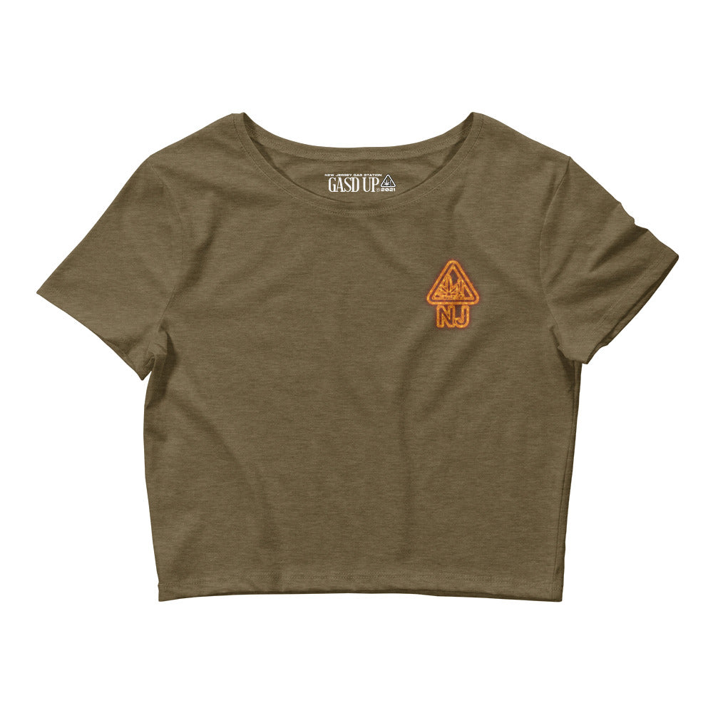NJ Cannabis Alert Flame Crop Tee