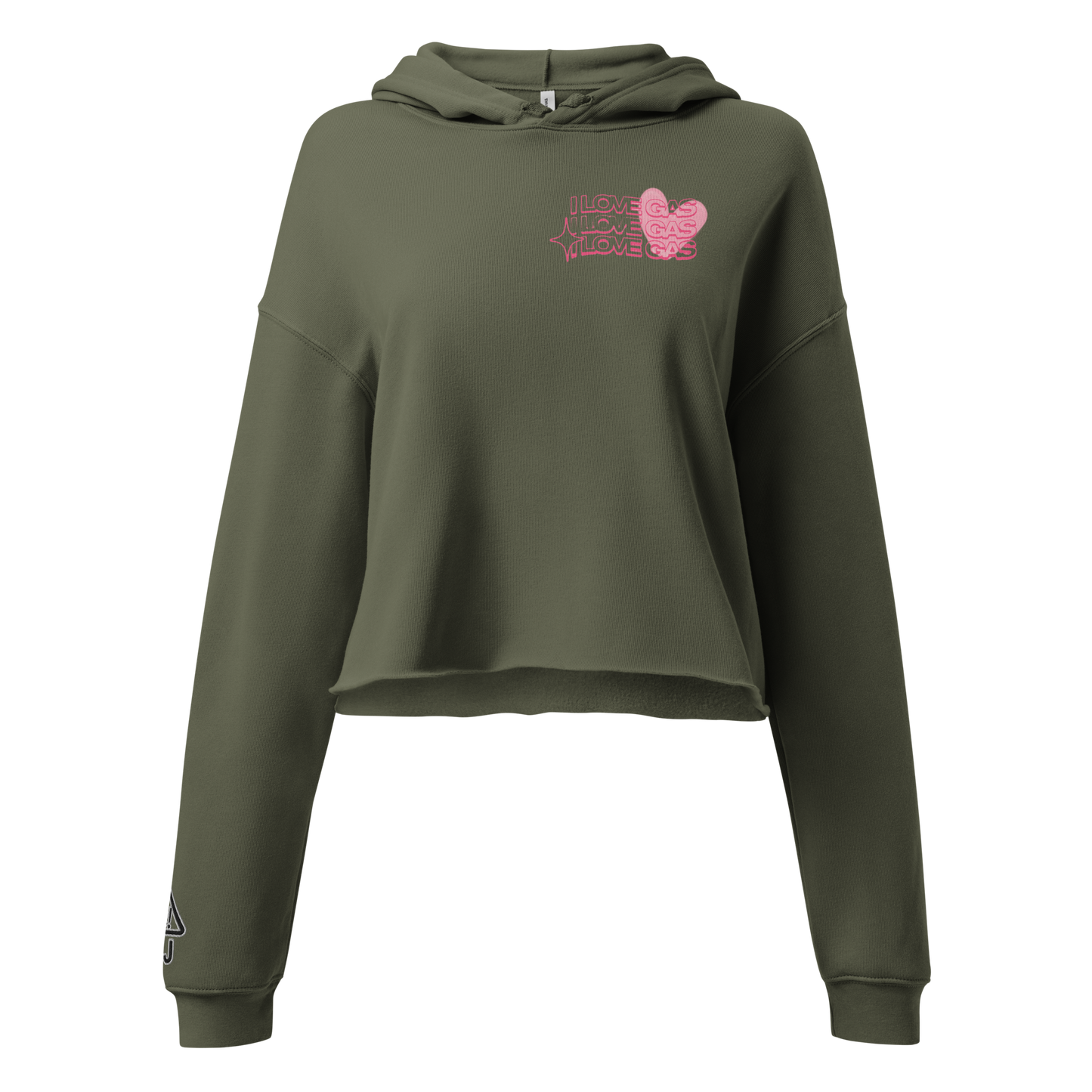 I Love Gas Crop Hoodie