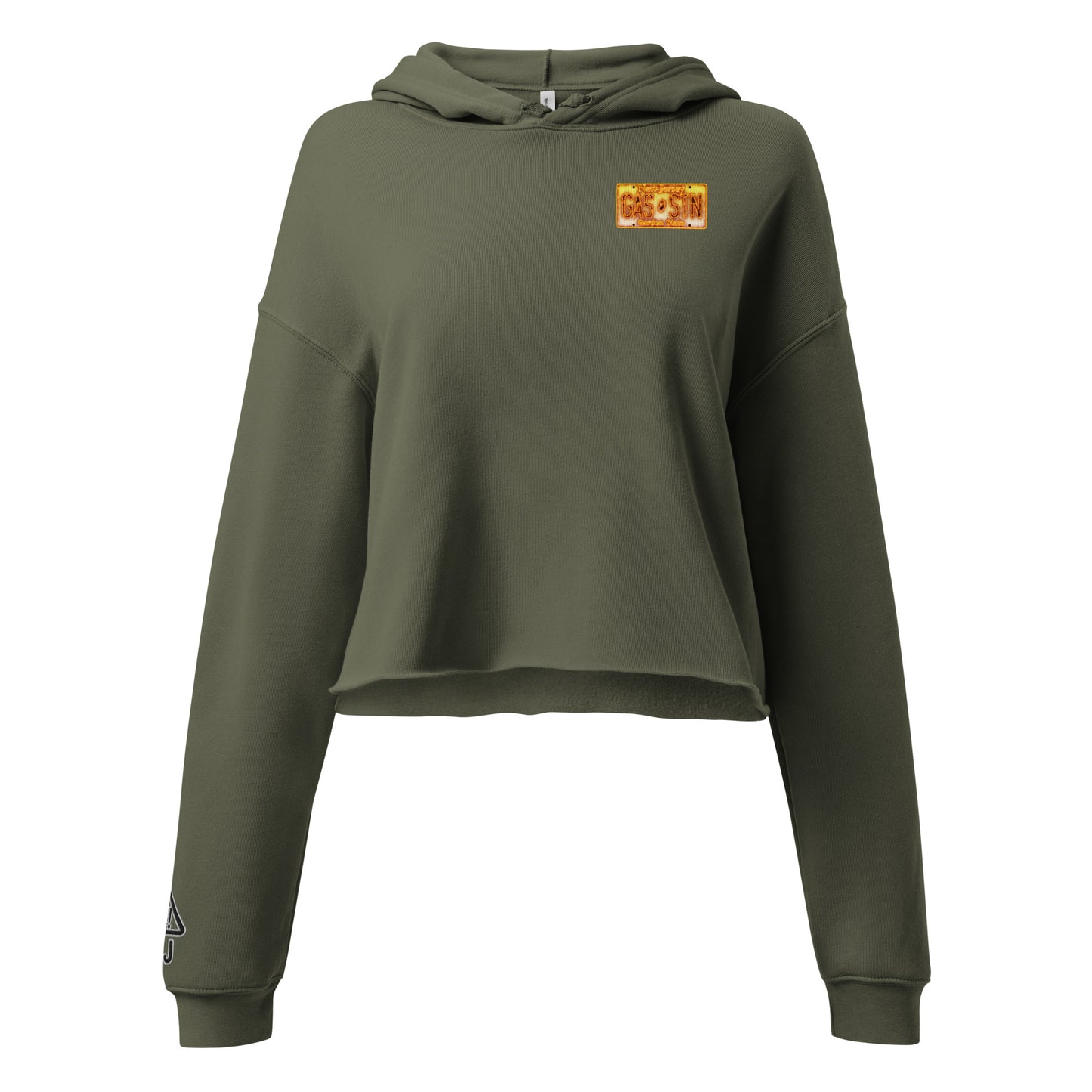 NJ Liscense Plate Crop Hoodie