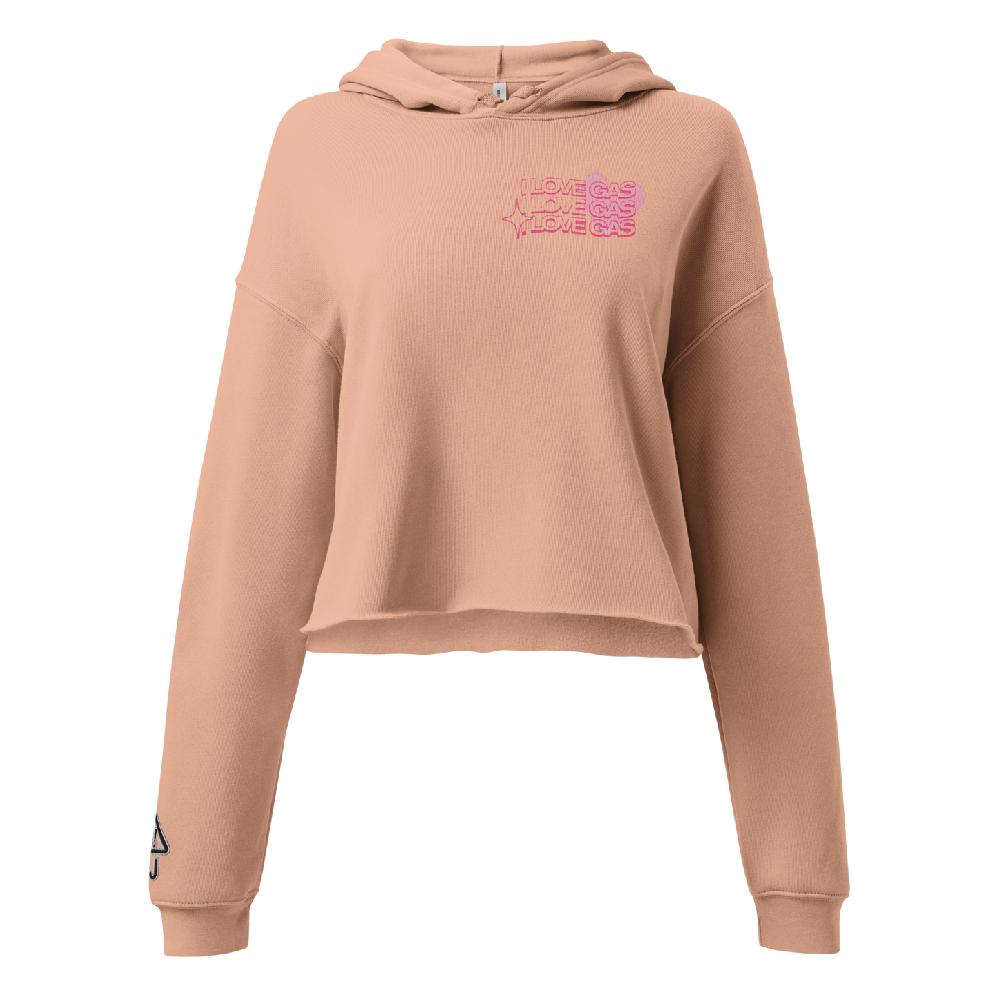 I Love Gas Crop Hoodie