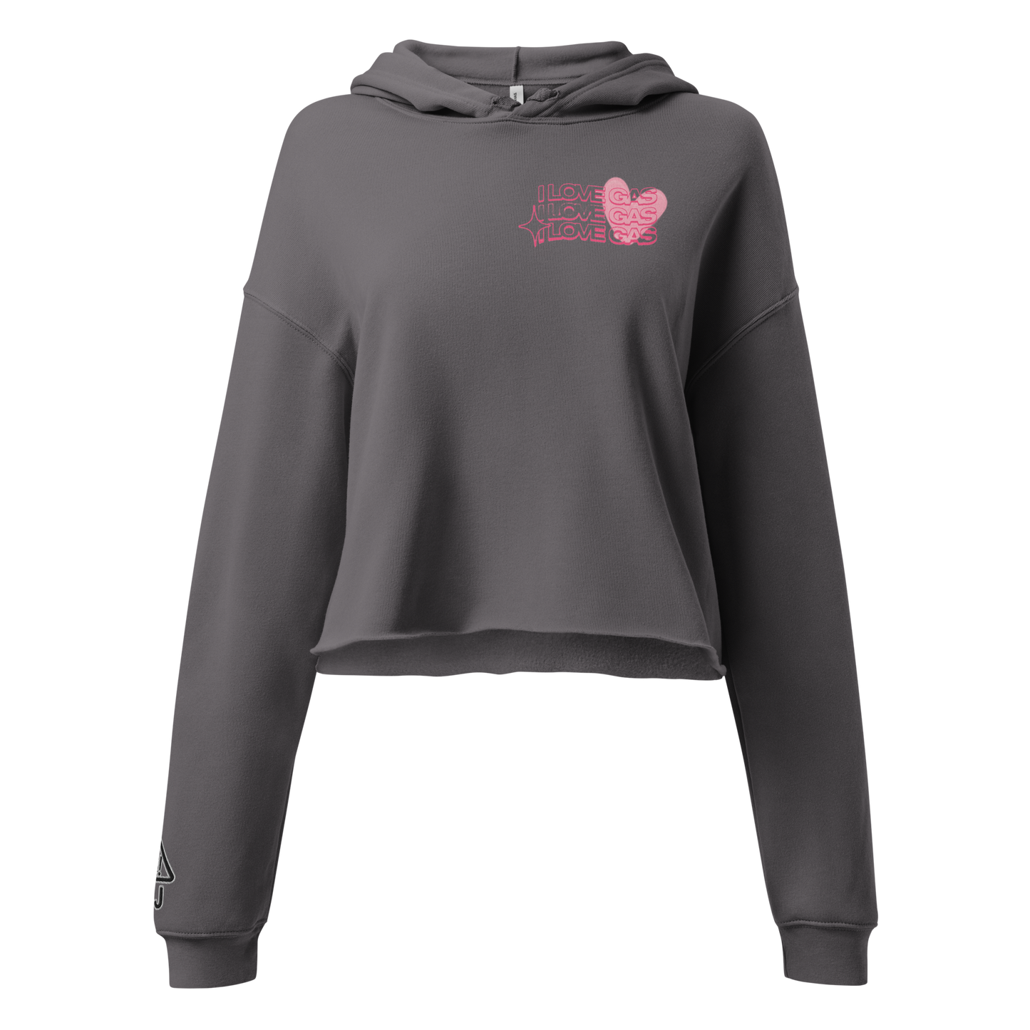 I Love Gas Crop Hoodie