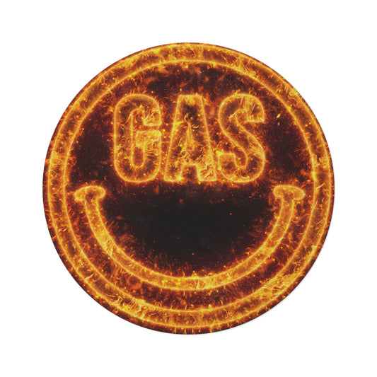 GAS Face Flame Round Rug