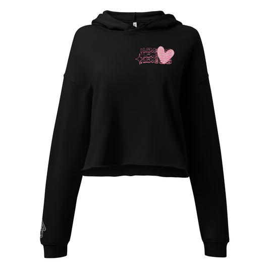 I Love Gas Crop Hoodie